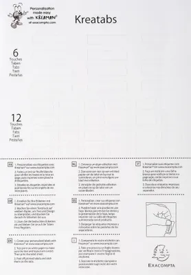 Produktbild von Exacompta Register weiß Karton A4 6-teilig personalisierbar farbige Tabs