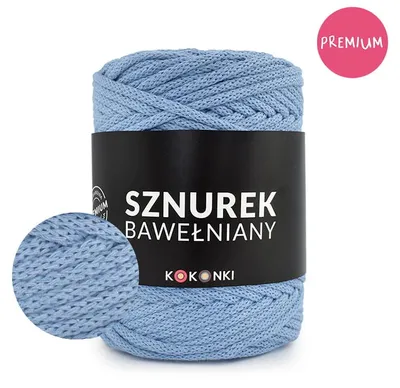 Produktbild von Premium Baumwollkordel 5 mm, 100 m Rolle, Blau 554 – robust & flexibel für Häkelprojekte