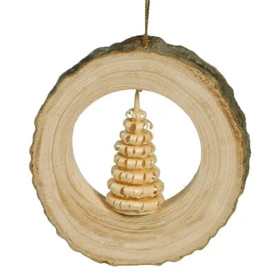 Produktbild von Christbaumschmuck mit Ringelbäumchen Weihnachtsbaumschmuck Ø 4cm NEU