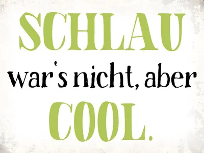 Produktbild von vianmo Holzschild 30x40 cm schlau war`s nicht aber cool