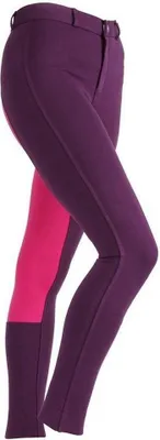 Obrázok produktu pre Wessex dievčenské jazdecké nohavice 2-tone ER615 (5-6 rokov) (fialová/ružová)