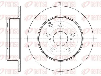 Produktbild von 2x REMSA Bremsscheibe 61324.00 hinten für TOYOTA AVENSIS Kombi (T25) 279 6mm