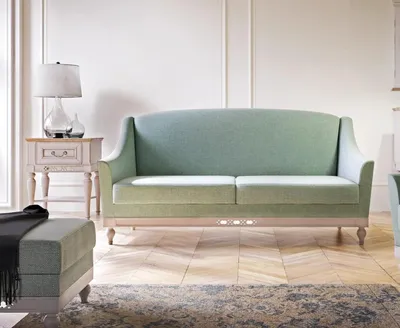 Productafbeelding van Stilvoller Sofa 3 Sitzer Holzmöbel Beistelltisch Komplett Wohnzimmer Set