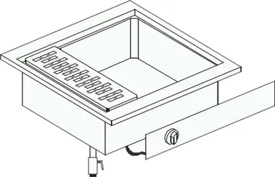 Produktbild von Combisteel Nudelkocher Drop-In - Elektro, 600 x 600 x 331 mm, 400 V
