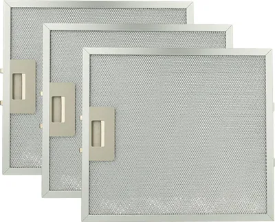 Produktbild von vhbw 3x Filter Metallfettfilter kompatibel mit Juno JDS4241MF Dunstabzugshaube - 30,7 x 27,8 x 0,85 cm, Metall