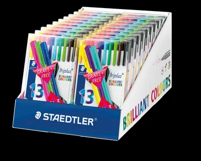 Obrázek produktu pro Staedtler 334 TB13, Vícebarevný, Pokuta, Vícebarevný, Kulatý, Inkoust na vodní bázi, 0,3 mm