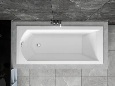 Produktbild von Badewanne Rechteck Wanne Acrylwanne 140x70 Shea Slim ohne Gehäuse