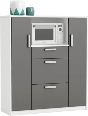 Produktbild von Küchenbuffet Küchenschrank Singleküche Küchenregal Schrank Küche Küchenbuffet