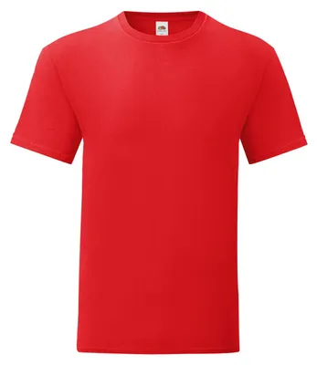 Image de Fruit of the Loom - T-shirt « Iconic » pour hommes/femmes Unie LT2613 (M) (Rouge)