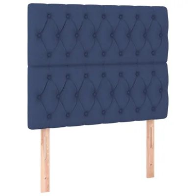 Immagine prodotto di vidaXL Testiera blu 90x7x118/128 cm Tessuto