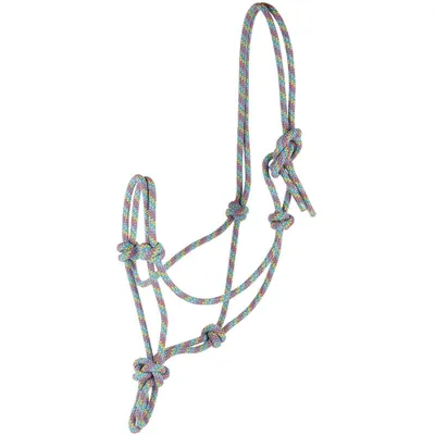 Produktbild von Harrys Horse Knotenhalfter rainbow leicht flexibel verstellbar , Größe Pferd:Full