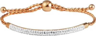 Produktbild von Akzent Kettenarmband aus Edelstahl in roségoldfarbig mit IP Roségold-Beschichtung