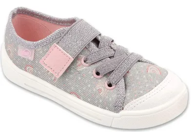 Produktbild von Canvas-Sneaker Befado 361X003 grau mit Regenbogenmuster
