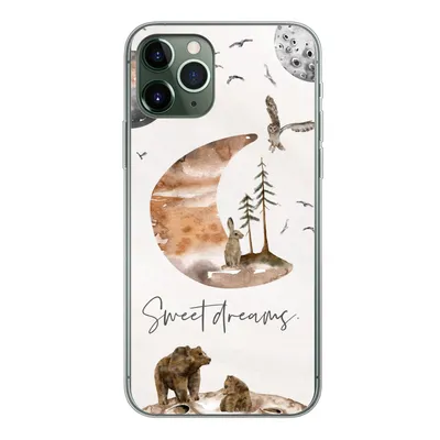 Produktbild von MuchoWow® Handyhülle Schutzhülle Hülle für iPhone 11 Pro Zitate - Kinder - Sprichwörter - Süße Träume - Jungen - Mädchen - Kinder Silikon Softcase Handy Hülle - Handy