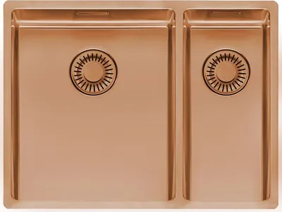 Produktbild von REGINOX R39212 Spüle NEW YORK 34X40+18x40 Comfort Copper II ab Schrankbreite 60 cm / Flächenbündig / Flacheinbau / Unterbau