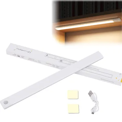 Produktbild von Unterbauleuchte Küche,LED Schrankbeleuchtung Bewegungsmelder Lampe,Akku Beleuchtung Licht Batterie Schrank Leuchte,für Küche Kleiderschrank,40cm