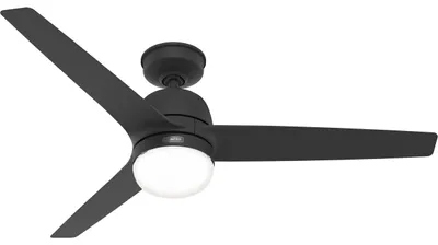 Produktbild von Outdoor Deckenventilator mit Beleuchtung und Fernbedienung Seawave Schwarz 132 cm