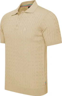 Produktbild von Cappuccino Italia Caorle Cable Knit Polo  Schwarz - Große L