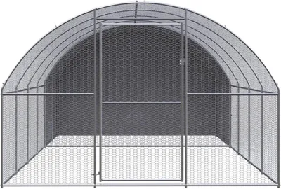 Image de Poulailler - Enclos pour poules - Poulailler - Enclos pour canards - Cage pour animaux - Dimensions : plus de 3 x 4 x 2 mètres
