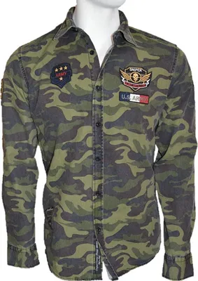 Produktbild von Brandneu Modisches Herrenhemd CARISMA im Militarystyle camouflage khaki S