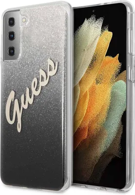 Immagine prodotto di Guess Guhcs21Mpcuglsbk S21+ G996 Czarny/Nero Hardcase Glitter Gradient Script