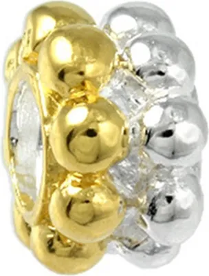 Produktbild von Carlo Biagi Bead Kugel Silber Bicolor European Beads BTT05