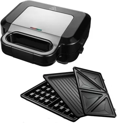 Immagine prodotto di Tostapane 3 in 1 in acciaio inossidabile e plastica, bianco