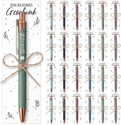 Productafbeelding van Set Balpennen - Bedankje voor collega's en leraren - Afscheids- en afstudeercadeau 36 - Glücksstift