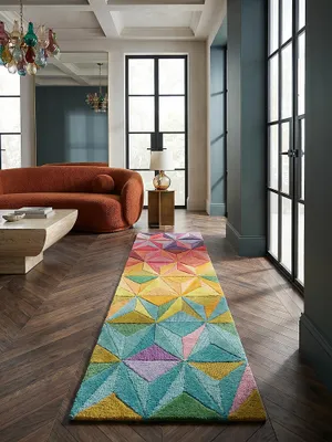 Teppich Multicolor Läufer Musteransicht von oben Designkollektion_#sku_BARK503119371640#