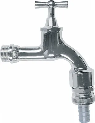 Produktbild von Auslaufventil 1/2" poliert 3/4" Schlauchanschluss Schell 034170699