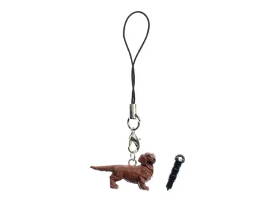 Produktbild von Dackel Hund braun Handyanhänger Miniblings Anhänger Haustier Tier Hündchen
