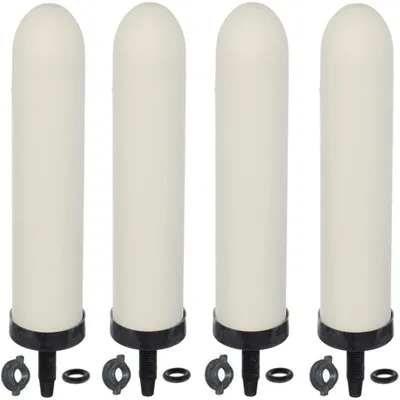 Obrázok produktu pre Keramické filtre na vodné filtre, priemer 25,4 cm, aktívne uhlie, 0,5 mikrónov, 4 kusy