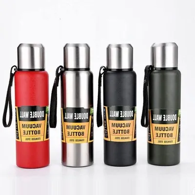 Produktbild von Famanu Thermoflasche RVS - Isolierbecher - 1500 ml - Blau