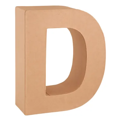 Produktbild von Glorex Papp-Buchstabe D 17,5 x 5,5 cm