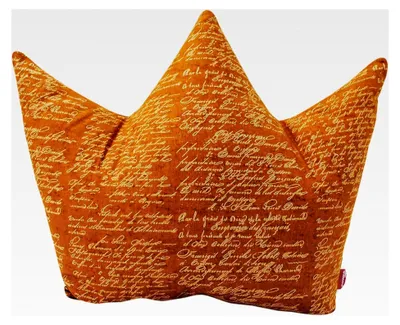 Produktbild von Kronenkissen groß ca. 42x35cm | universelles Dekokissen | gemütliches Sofakissen | Kuschelkissen zum Träumen und Schlafen | 100% Baumwolle, 100 Premium Füllwatte