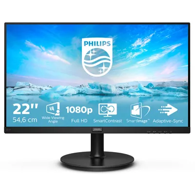 Obrázek produktu pro Philips V Line 221V8/00 - 54,6 cm (21.5 Zoll) - 1920 x 1080 Pixel - Full HD - LED - 4 ms - Schwarz