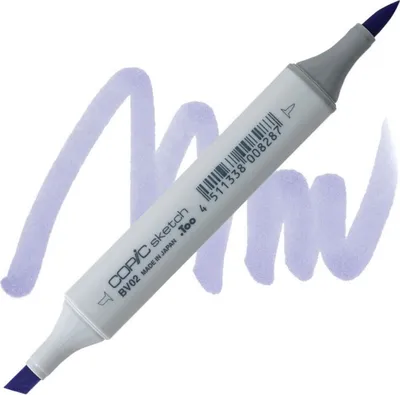 Zdjęcie produktu dla Dwustronny pędzel i dłuto COPIC Sketch, BV02 Prune