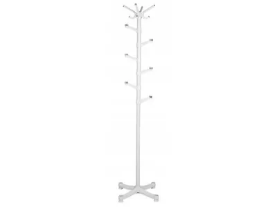 Obrázek produktu pro ModernHome YLT-0610 Stojanový věšák na oblečení, 10 háčků, 180 cm, bílý