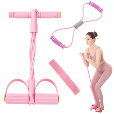 Imagen del producto de Máquina multifuncional para abdominales, con entrenador de espalda y 6 bandas elásticas, equipo de fitness para uso doméstico