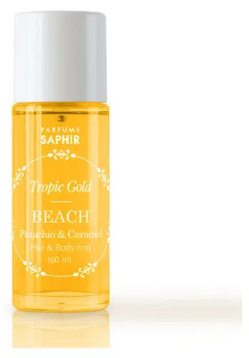 Immagine prodotto di Saphir Tropic Gold Beach Spray per capelli e corpo al pistacchio e caramello salato, 100 ml