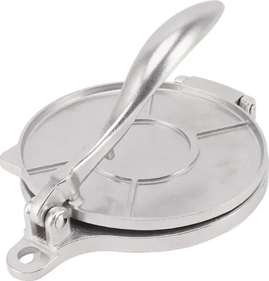 Produktbild von Tortilla Presse Aluminiumlegierung manuelle Tortilla Maker Pressen Werkzeug für Pizza Pie Patty machen 16cm Silber