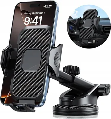 Obrázek produktu pro Pevný držák telefonu do auta 360° na sklo palubní desku