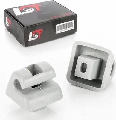 Produktbild von 2x Sonnenblendenhalter Sonnenblenden Halterung Clips grau für MERCEDES W126