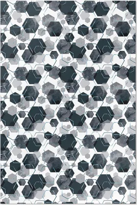 Produktbild von Aquarell und Leinenexag – Vinylteppich – 60x90 cm – Indoor Teppich – Flur – Pflegeleicht – Modern
