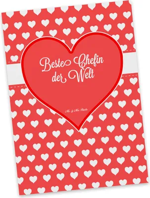 Produktbild von Mr. & Mrs. Panda Postkarte Chefin - Geschenk, Abschied, Ansichtskarte, Vorgesetzte, Leiterin, Grußkarte, Kollegin, Ansichtskarten, Postkarten, Abteilungsleiterin