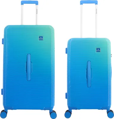 Produktbild von Saxoline Twist Trunk ABS/PC Spinner Koffer Set Gr. M/L mit TSA-Zahlenschloss blue gradient
