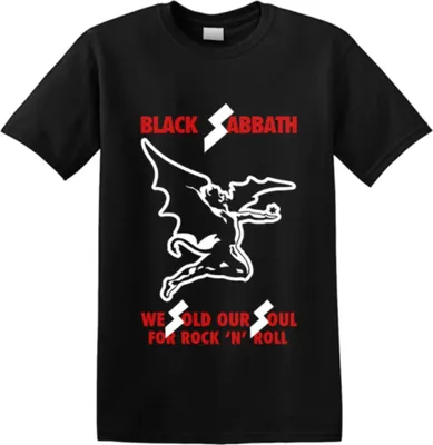 Immagine prodotto di Black Sabbath - Maglietta "Sold Our Soul" per uomo/donna Unisex RO517 (S) (Nero)