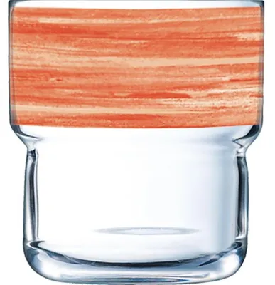 Produktbild von Brush Orange Log Tumbler 22cl stapelbar - 6 Stück