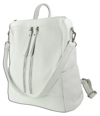 Produktbild von Rucksack weiß Toscanto Cityrucksack Leder ORT100RW
