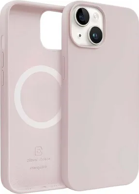 Produktbild von Crong, Flüssig Silikon Hülle iPhone 14 Plus Stoßfest Flexibel, Hellrosa